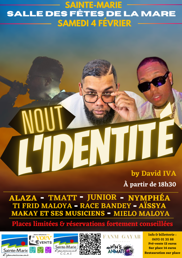 Affiche de Gala de Danse et show musical Nout l'identité