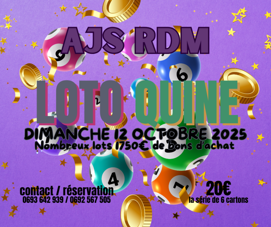 Affiche de Grand Loto Quine de l’AJS RDM